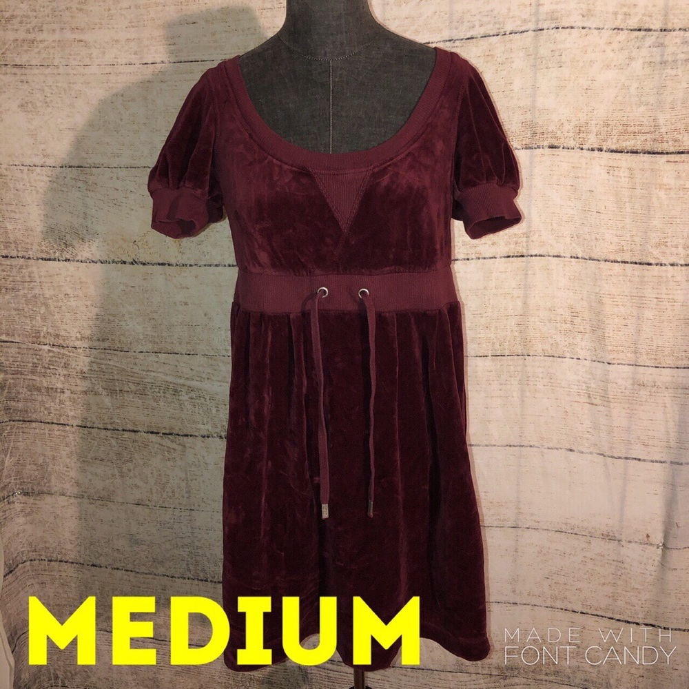 Juicy Couture Red Velvet Dress